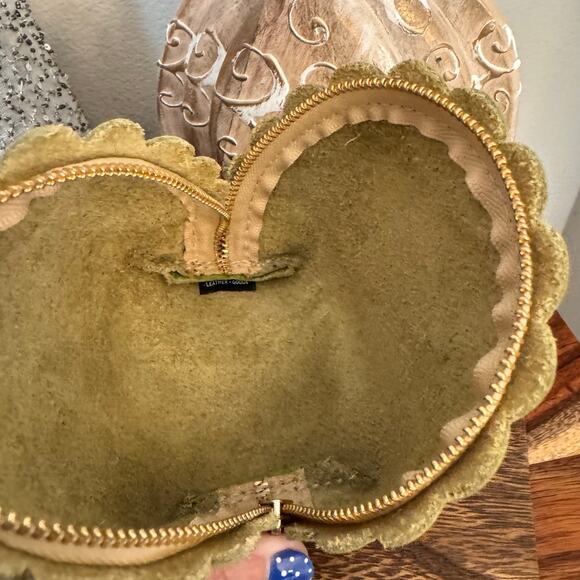 Portland Leather Marigold Pouch WASABI PLG FAST SHIP Red Leather Purse Organizer - Picture 5 of 5